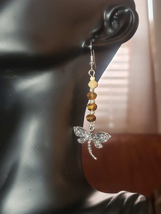 Glass Bead Earrimgs #0011