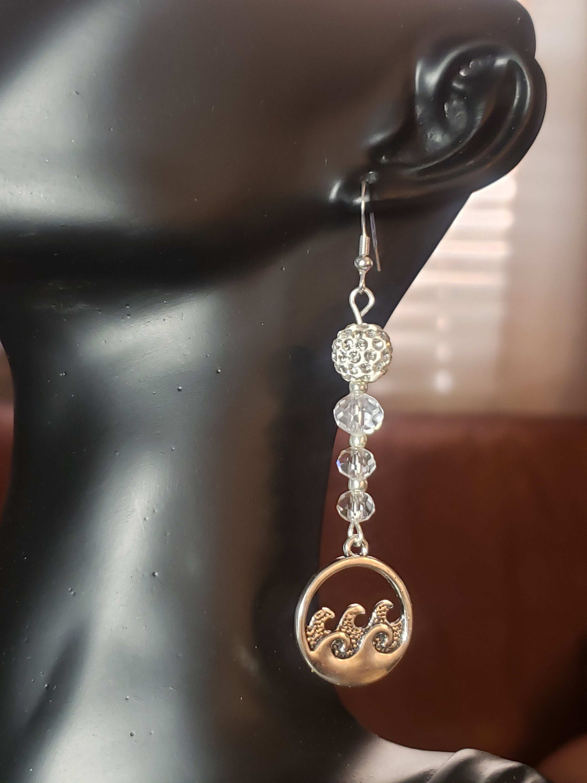 Glass Bead Earrings #0015