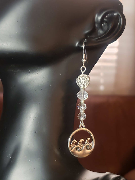 Glass Bead Earrings #0015