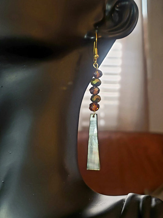 Glass Bead Earrings #0016