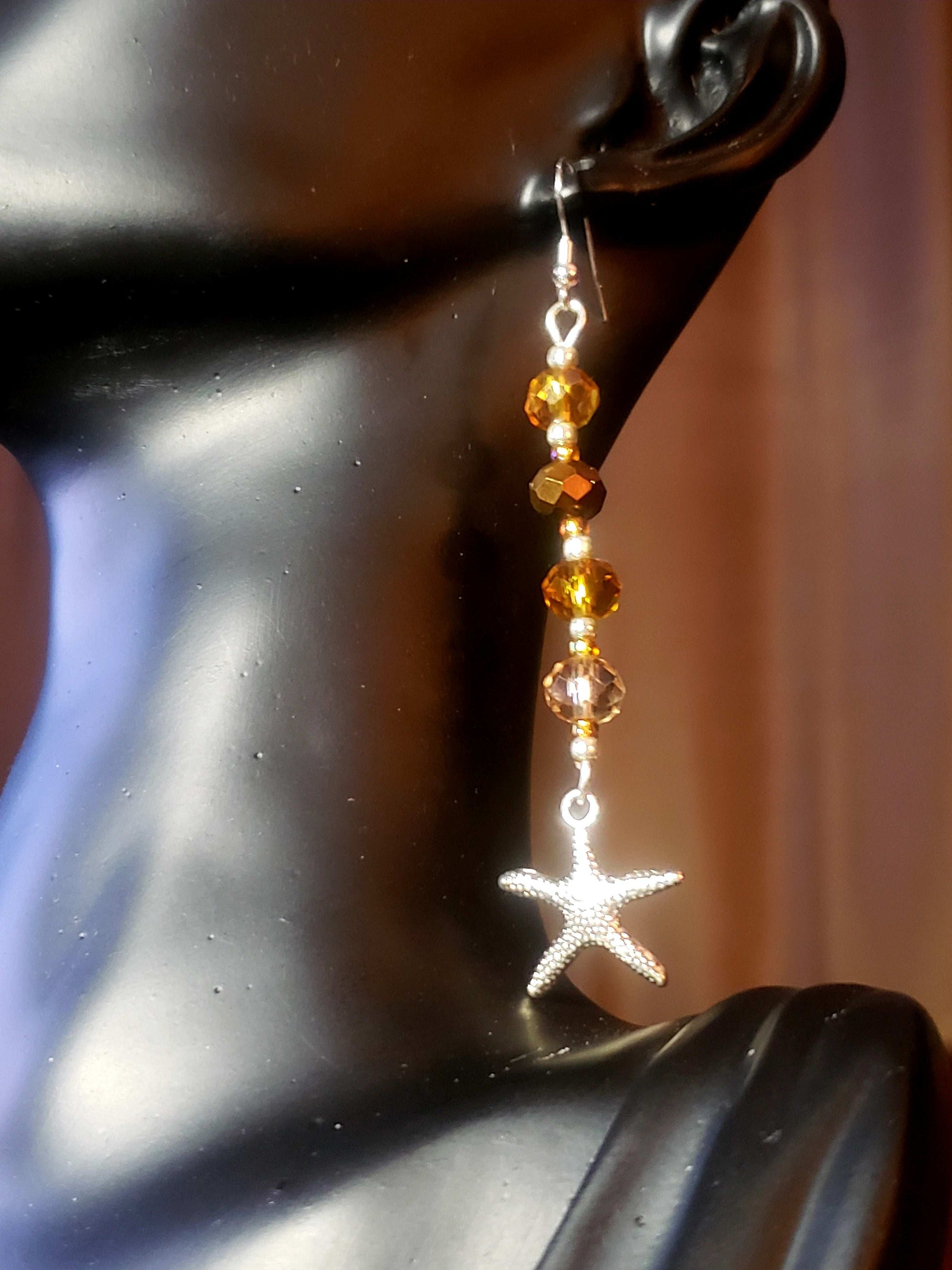 Glass Bead Earrings #0020