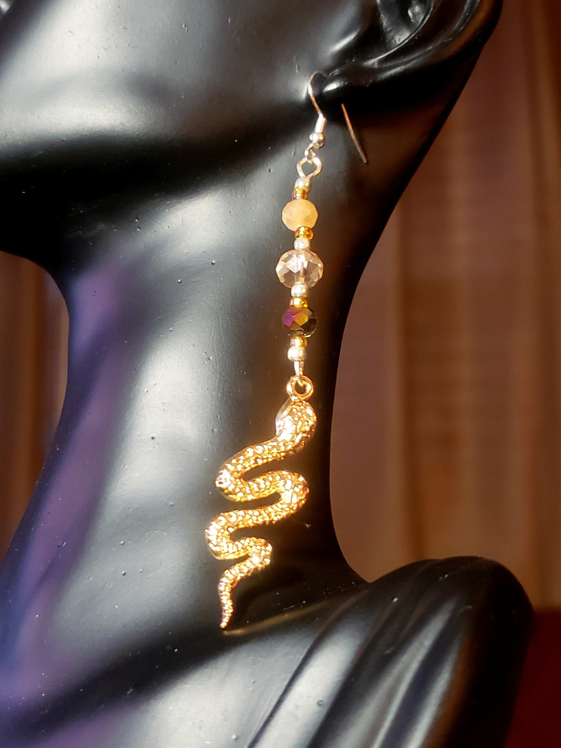 Glass Bead Earrings #0022