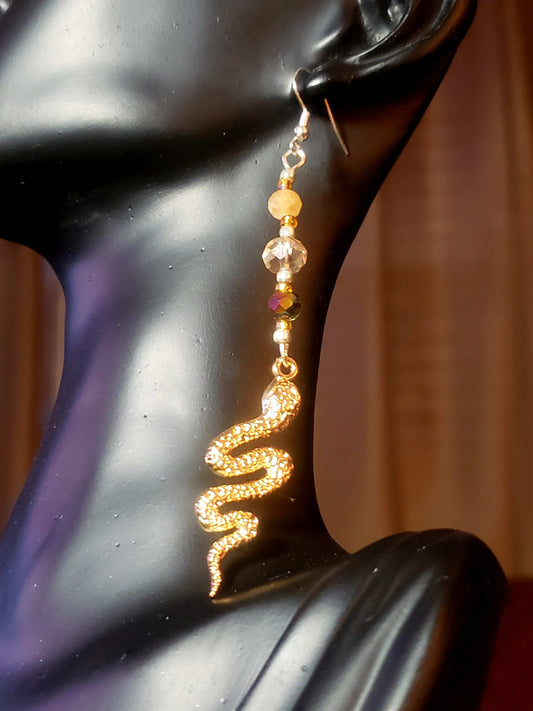 Glass Bead Earrings #0022