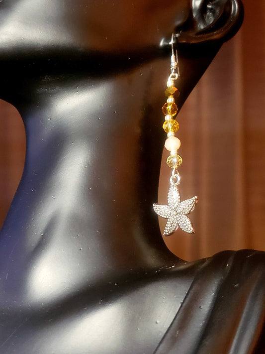 Glass Bead Earrings #0023