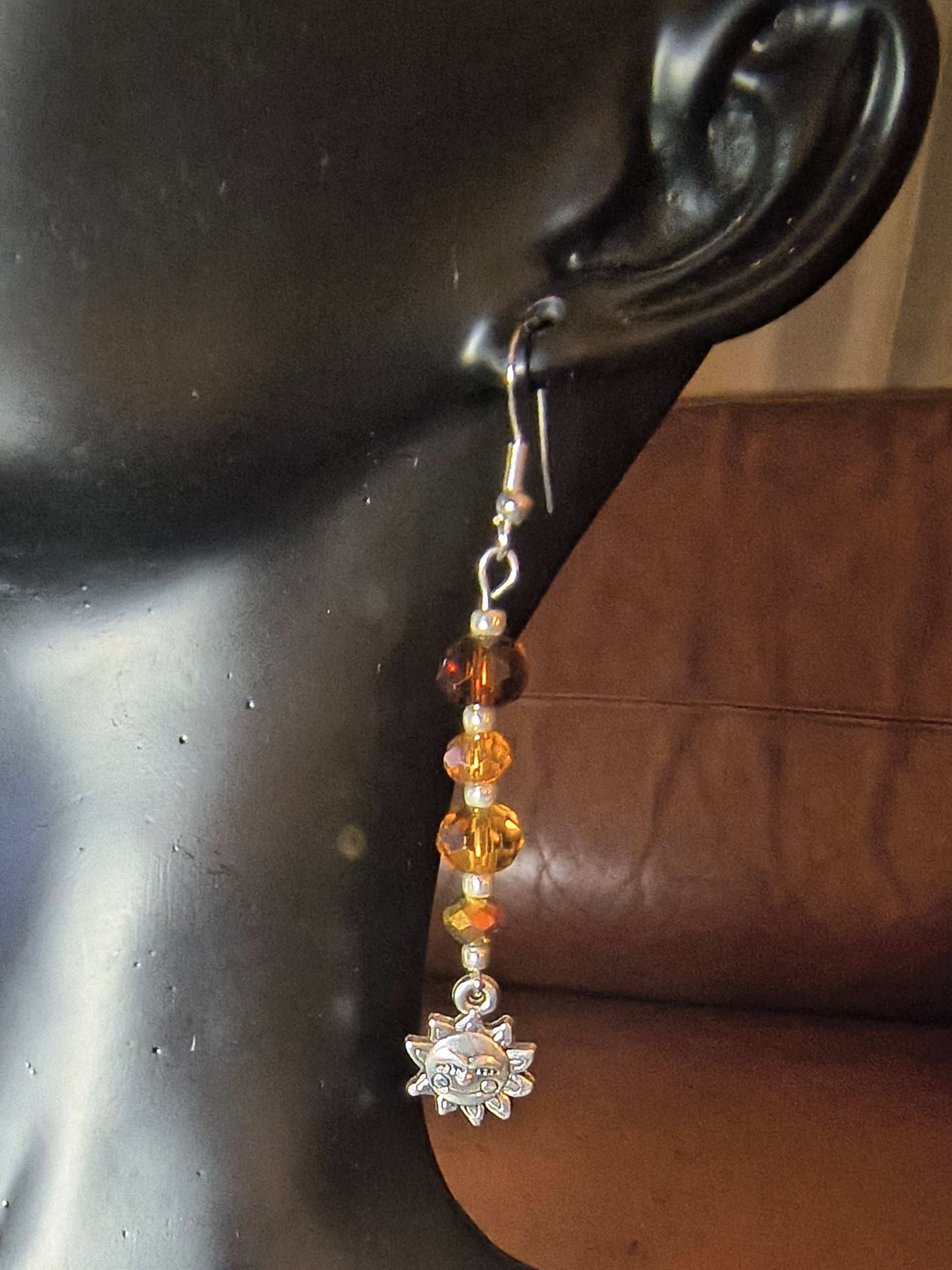 Glass Bead Earrings #0046