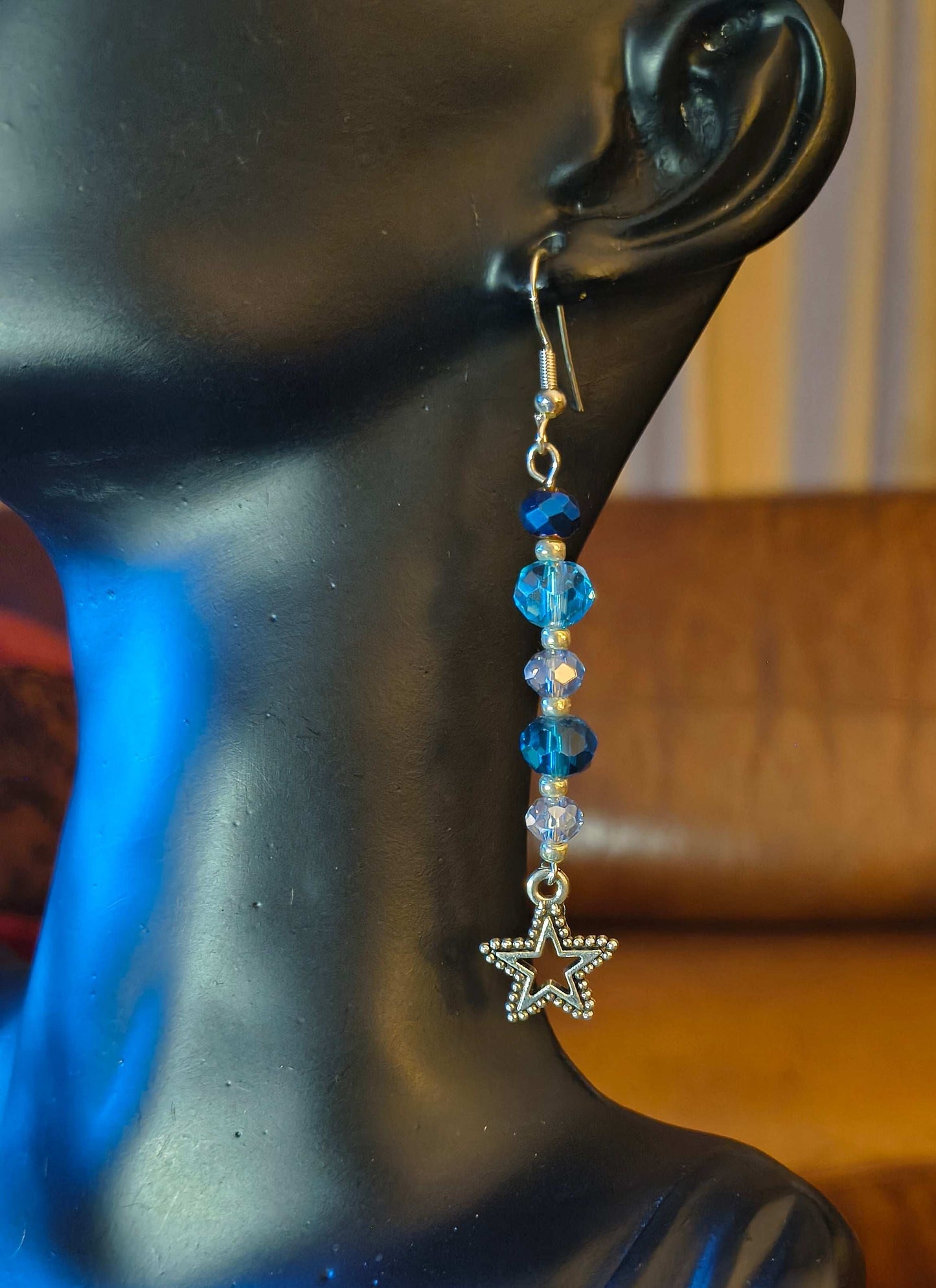 Glass  Bead Earrings #0055A