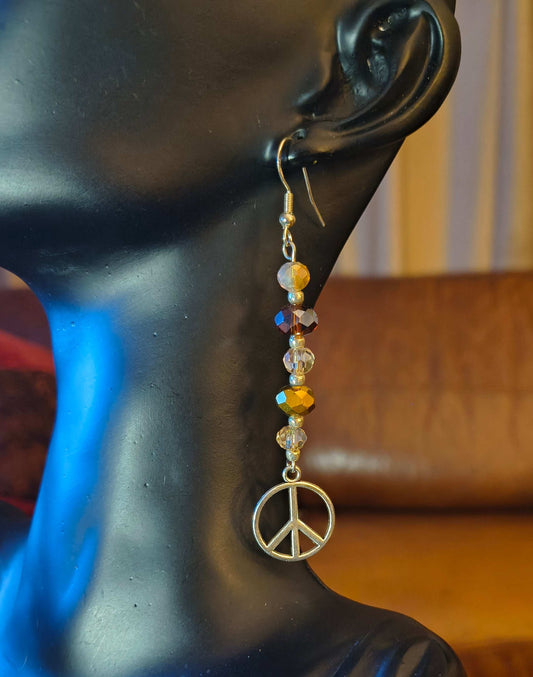 Glass Bead Earrings #0057A