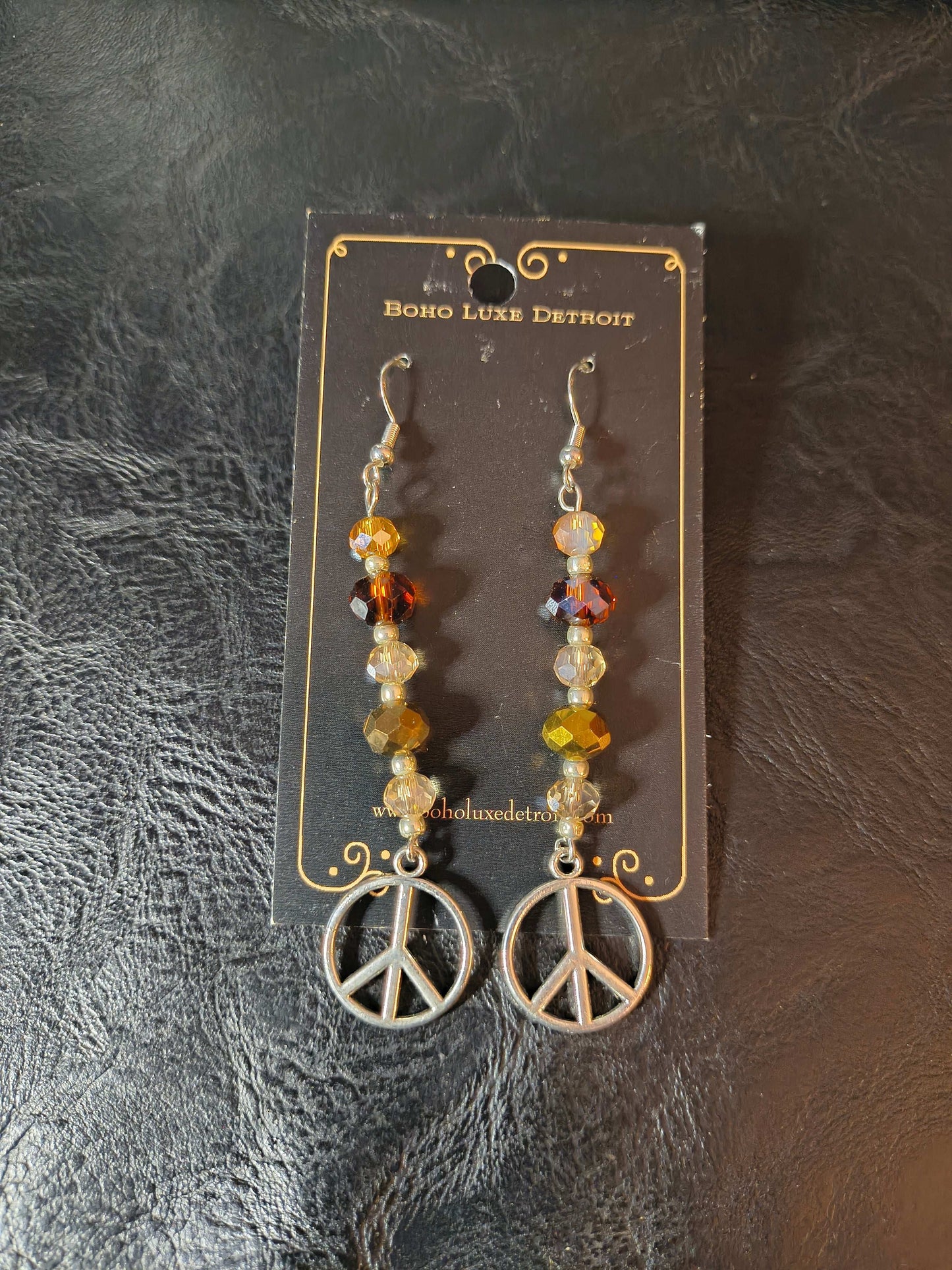 Glass Bead Earrings #0057A