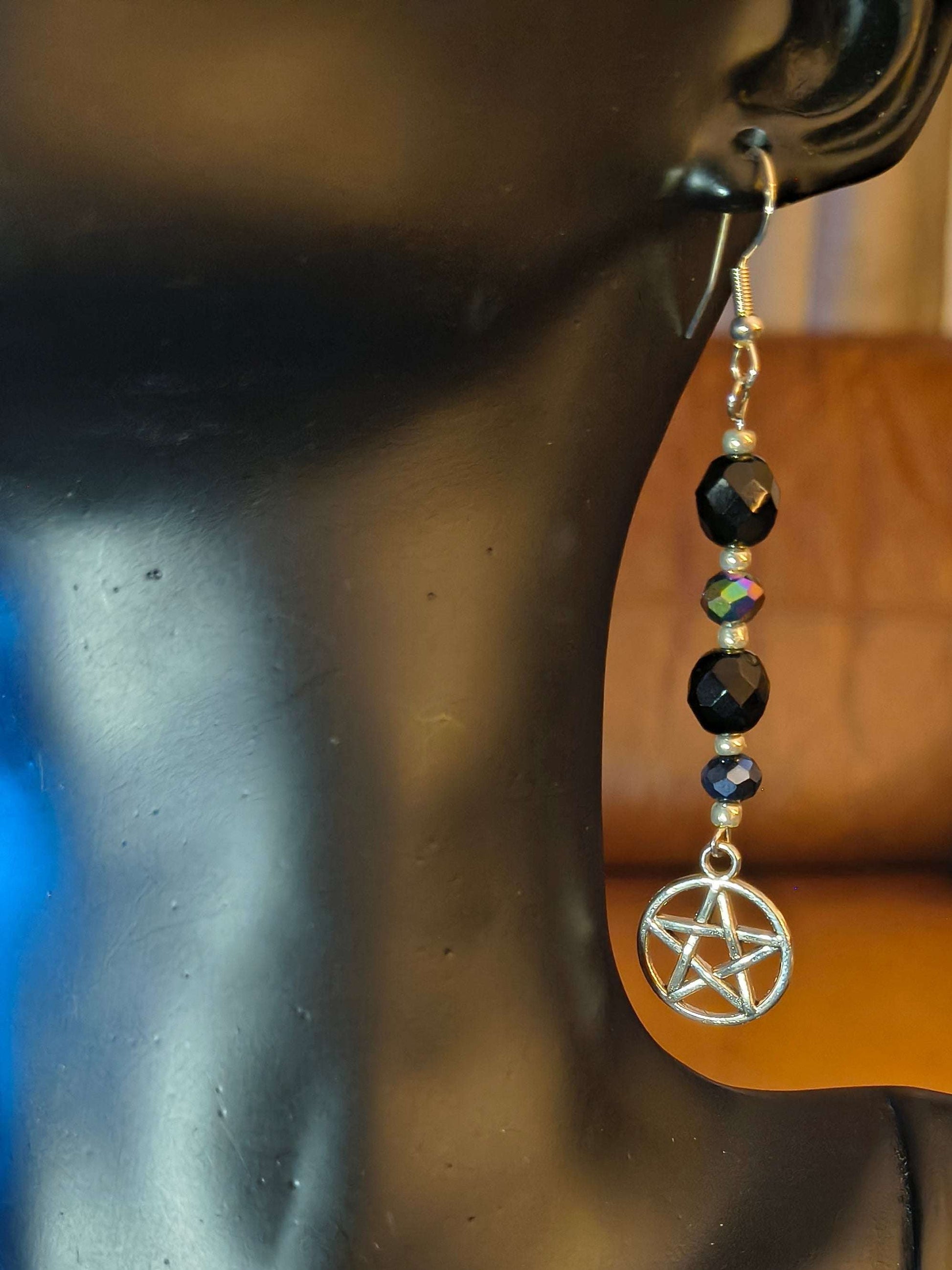 Glass Bead Earrings #0058A