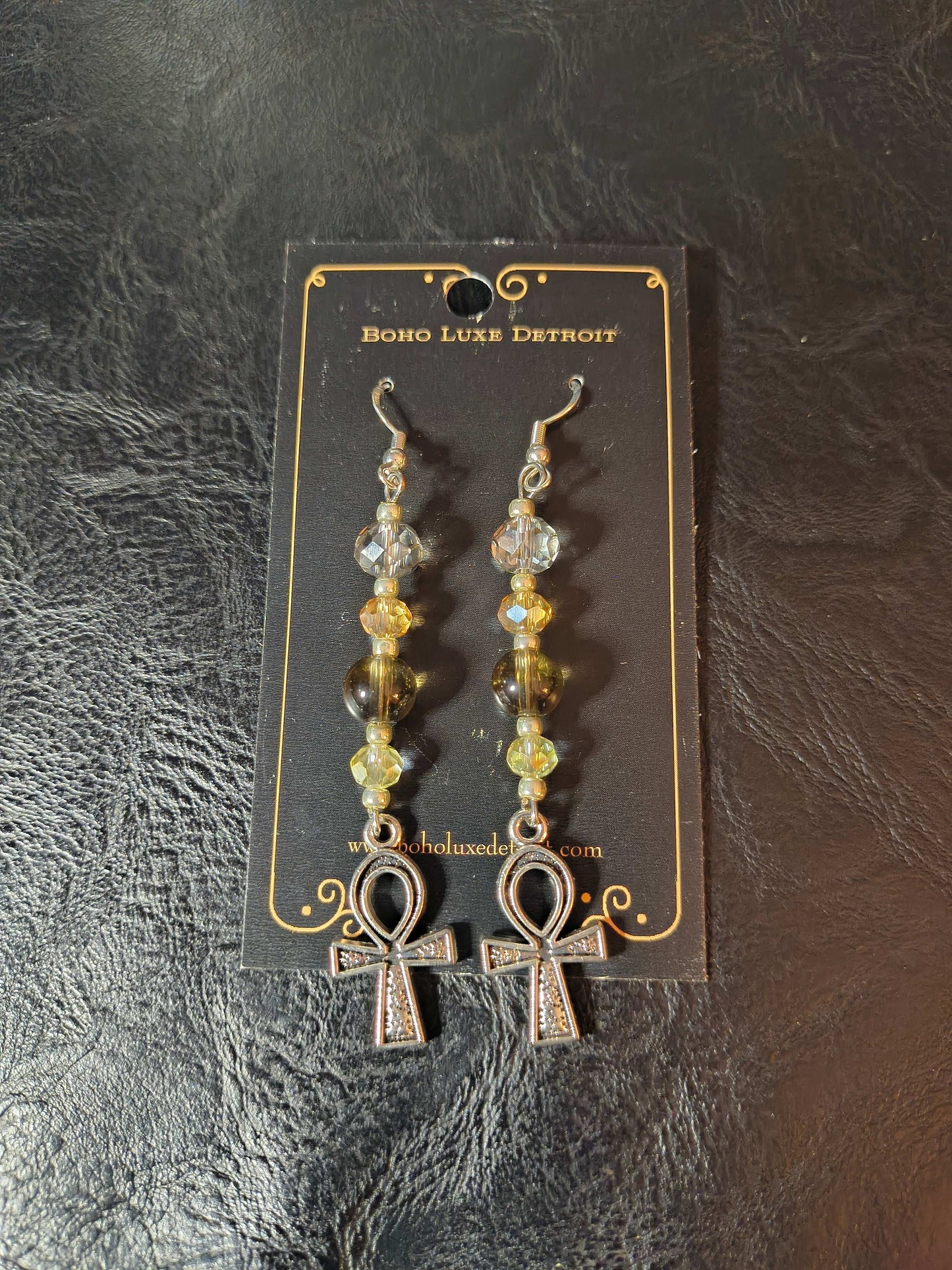 Glass Bead Earrings #0059A