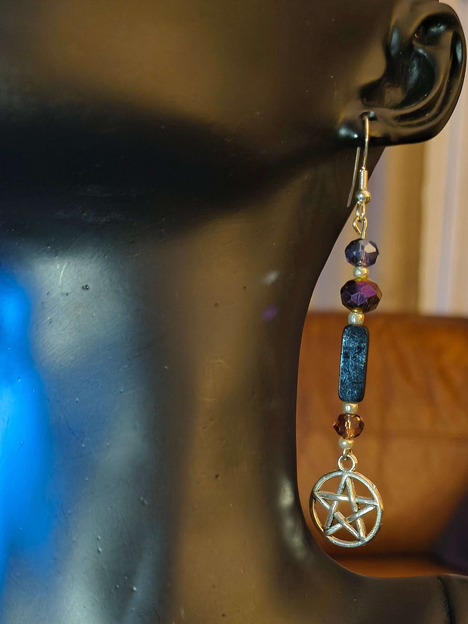 Glass Bead Earrings #0063A