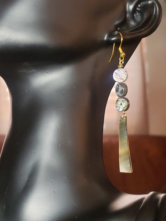 Glass Bead Earrings #009