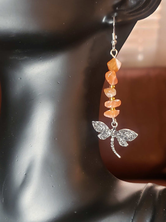 Glass Bead Earrings #004