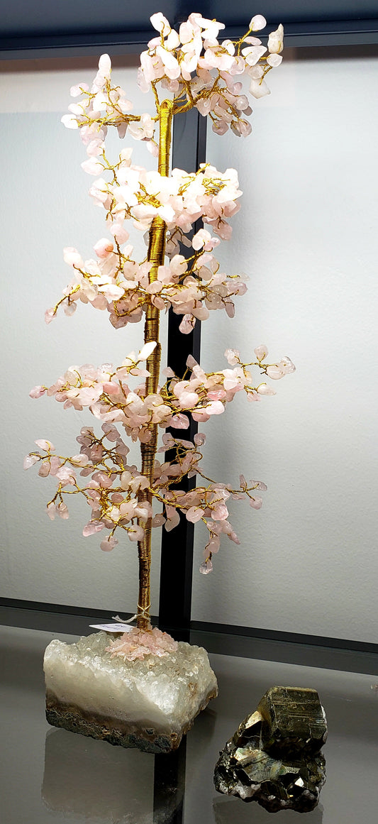 Rose Quartz Crystal Tree