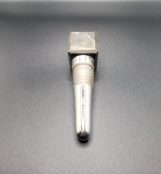 IRON PYRITE Gemstone Cube Bottle Stopper