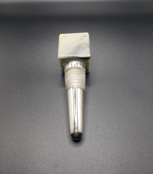 SERPINTINE Gemstone Cube Bottle Stopper